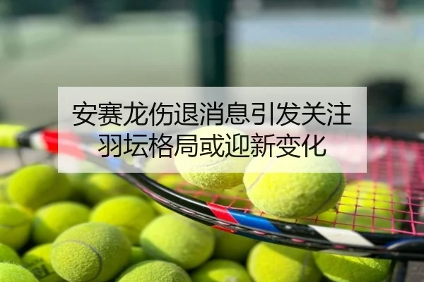 安赛龙伤退消息引发关注 羽坛格局或迎新变化